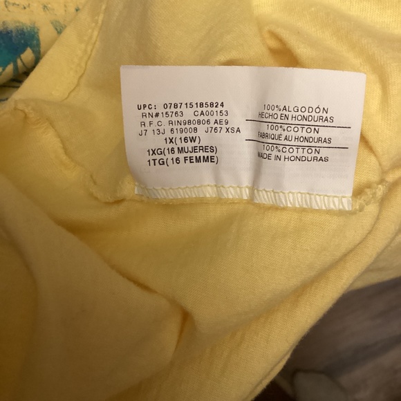 Women’s Hanes JMS Just My Size Sparkly Short Sleeve Tee Shirt 1X Dragonfly - Picture 6 of 7